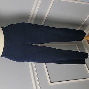J.CREW Martie Navy Blue‎ Side Zip Straight Leg Stretch Cropped Ankle Pants 10